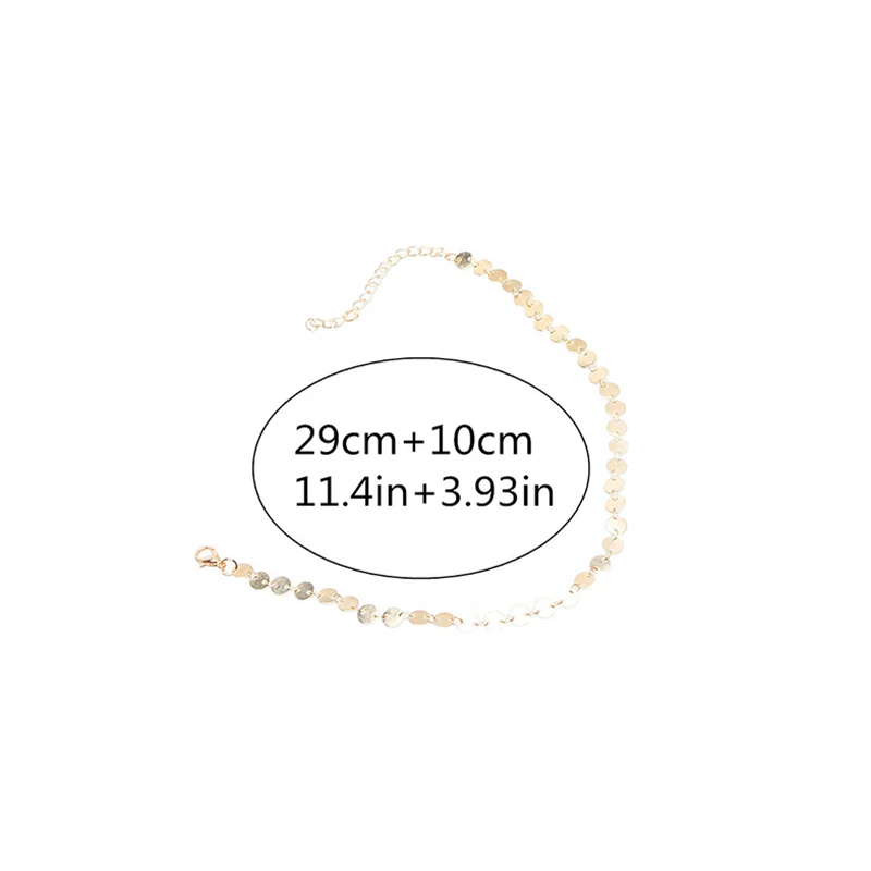 Простое Ожерелье-чокер с блестками для женщин ювелирные изделия в стиле