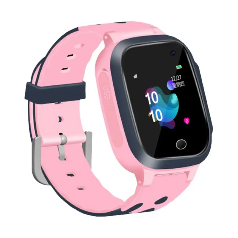 Pink Новинка, S16, 1,44 дюймов, сенсорный экран, SOS, водонепроницаемый, позиционирование, супер-длительный режим ожидания, умный детский телефон, Apple Watch, детский подарок - Цвет: Pink