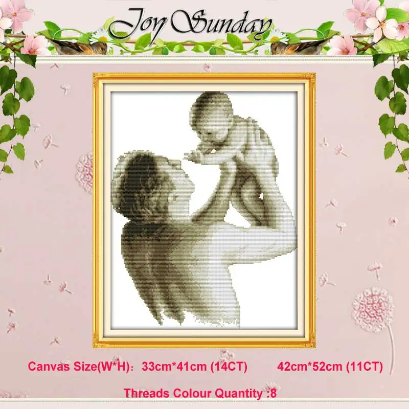 Paternal love(2) Angel baby girl Lover Счетный Набор для вышивки крестом 11CT 14CT Набор для вышивки крестиком оптом Набор для вышивания крестиком для рукоделия - Цвет: Paternal love(2)