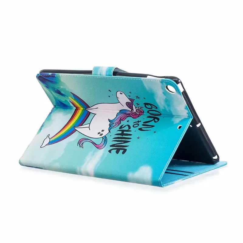 Чехол для iPad чехол Kawaii Единорог Кот Щенок чехол для планшета Funda iPad 9,7 / 5th/6th поколения Чехол Coque
