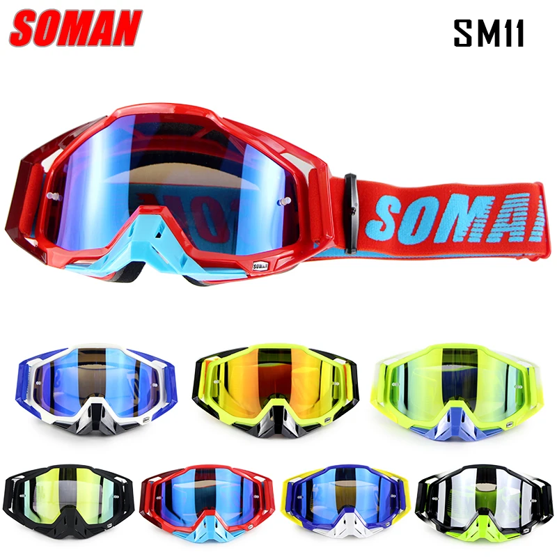Новое поступление 100% оригинал Soman Брендовые очки для мотокросса ATV Casque