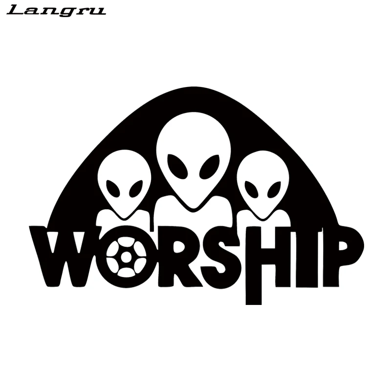 Langru новый дизайн автомобиля стиль инопланетянин поклонение стикер для грузовика