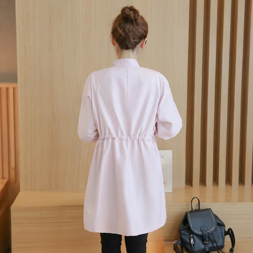 Модная женская тонкая теннисная Куртка Новинка 2018 весна осень с длинными