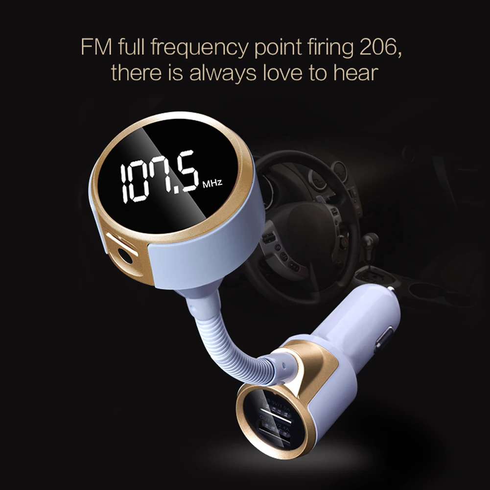 1 шт. Bluetooth автомобильный комплект беспроводной fm передатчик радио адаптер