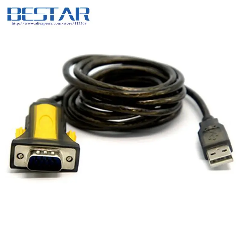 USB к RS232 RS 232 COM Port Серийный PDA 9 DB9 pin кабель адаптер 1 5 м футов с чипом для Windows 7 8 32 64