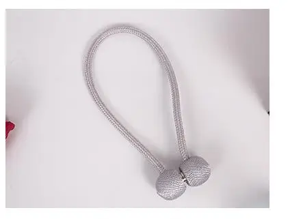 2 шт. Магнитный жемчужный шар для занавесок Tieback Tie BACK Пряжка для домашнего декора карнизы для штор аксессуары магнитные зажимы для штор - Цвет: Светло-серый