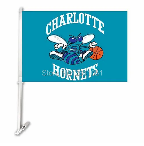 2PC Charlotte Bobcats Car Flag 12"x18" Custom USA Any Team | Дом и сад