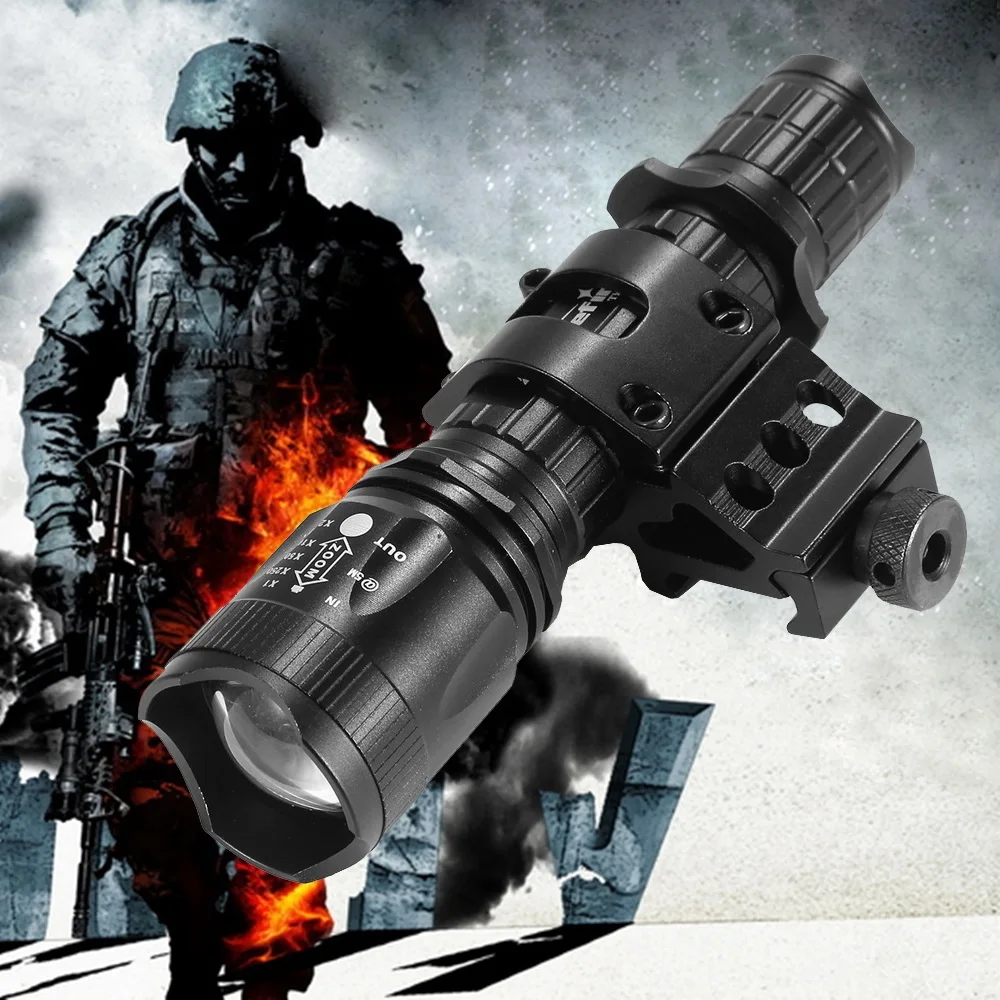 AloneFire TK400 тактический фонарик CREE светодиодный фонарь XM L2 linternas камера для охоты с