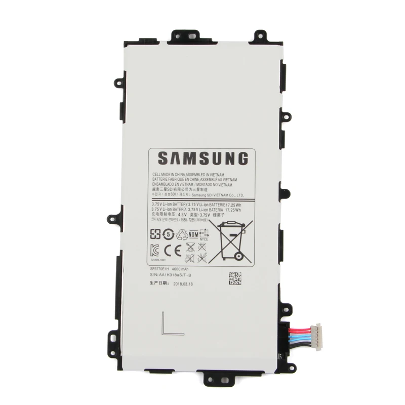 Оригинальный аккумулятор Samsung SP3770E1H для GALAXY Note 8 0 N5100 N5120 N5110 4600 мАч | Мобильные