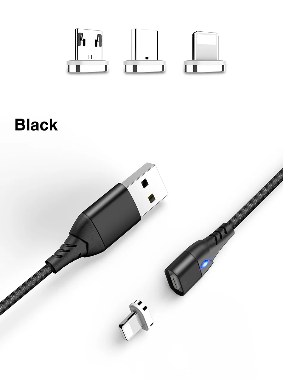 Магнитный кабель CASEIER для iPhone, samsung, huawei, Xiaomi, быстрый Micro usb кабель для зарядки, USB type-c кабели для зарядки iPhone 3A