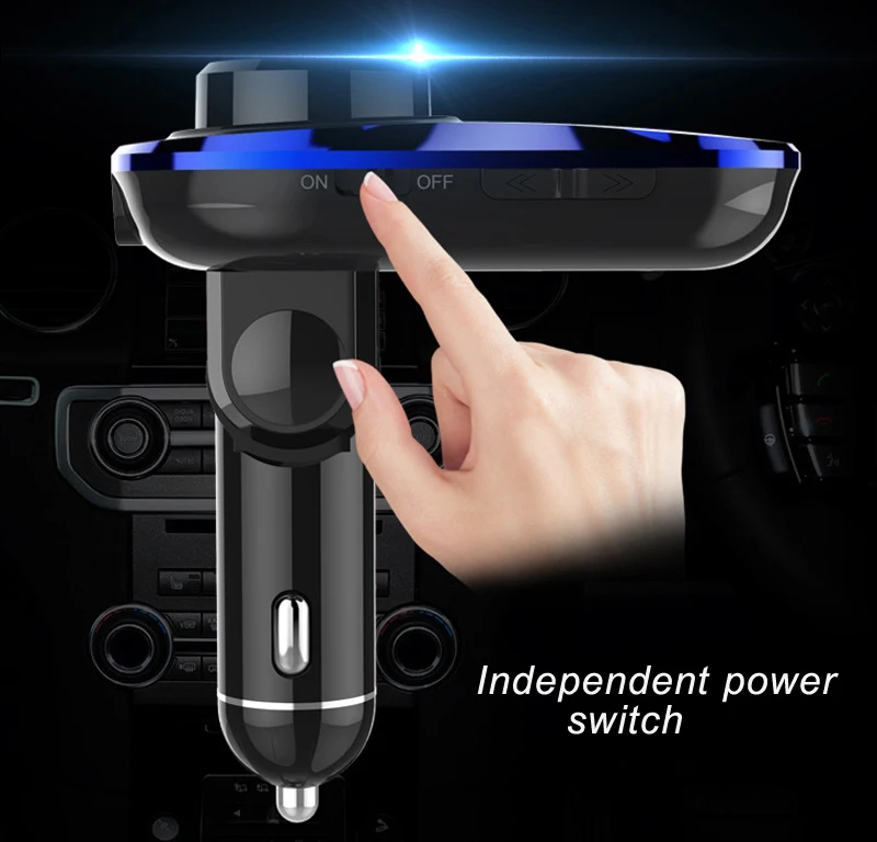 YASOKRO Bluetooth автомобильный комплект громкой связи fm-передатчик модулятор с двумя USB Автомобильное зарядное устройство автомобильный аудио mp3-плеер