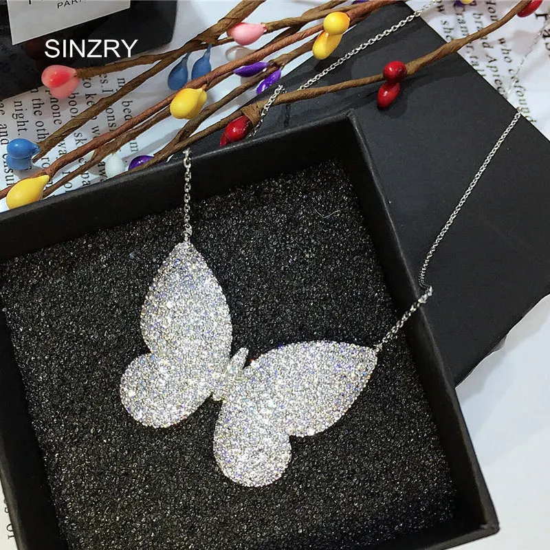 SINZRY фирменные ожерелья с кулоном из кубического циркония микрозакрепкой чокеры