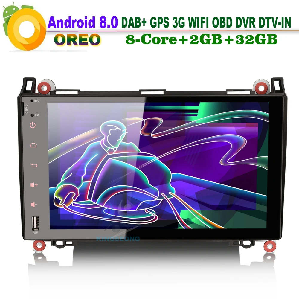 9 &quotAndroid 8 0 Авторадио автомобильный стерео GPS DAB + DVR SD BT Автомобильный