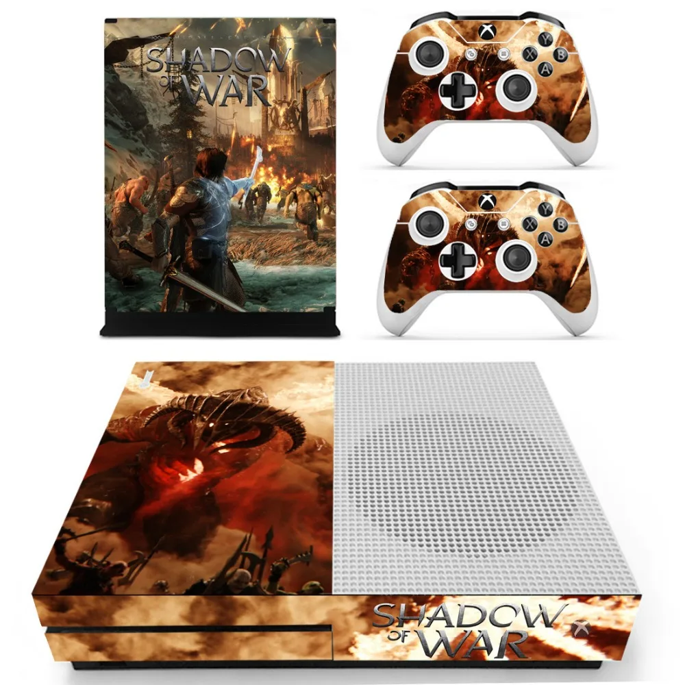 Наклейки на кожу из виниловой кожи для консоли XBOX One S с двумя беспроводными