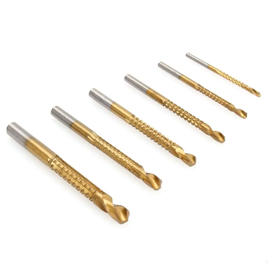 Набор быстрорежущих Сверл из стали с титановым покрытием 6 шт./компл. 3 8 мм|tool steel