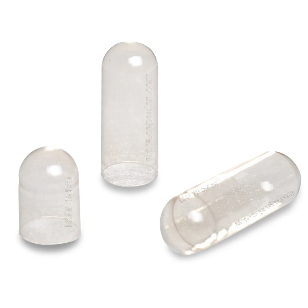 

(Size 1) 5000 Pieces / Carton, Empty Separated Clear Gelatin Capsules/powder filling Capsules For Capsule Filler Machines