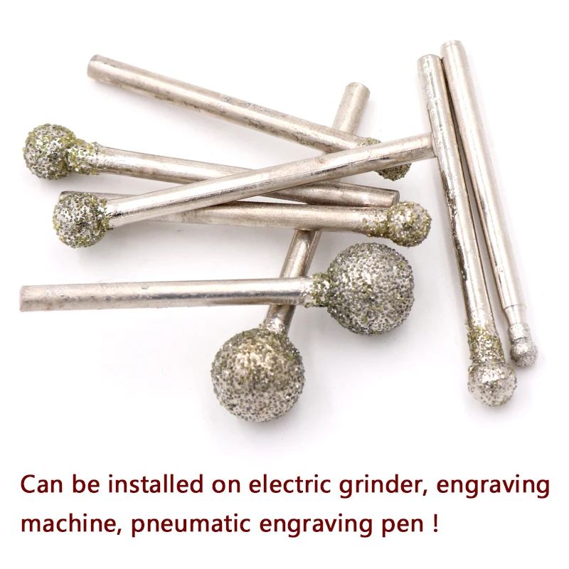 5 шт. абразивные инструменты алмазная шлифовальная головка покрытием