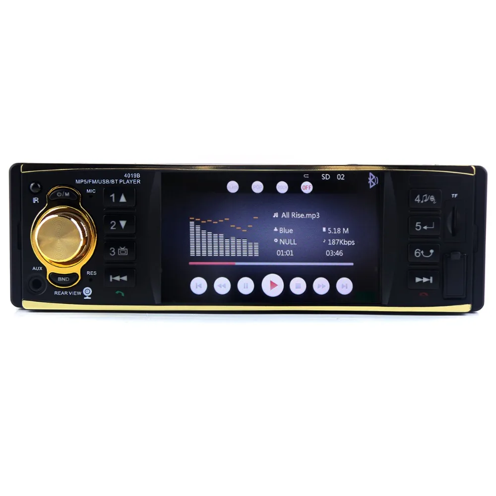 4.1inch 1 Din Car Radio Audio Stereo 1Din USB AUX FM Station Bluetooth with Steering Wheel Rearview Camera Remote Control | Автомобили и