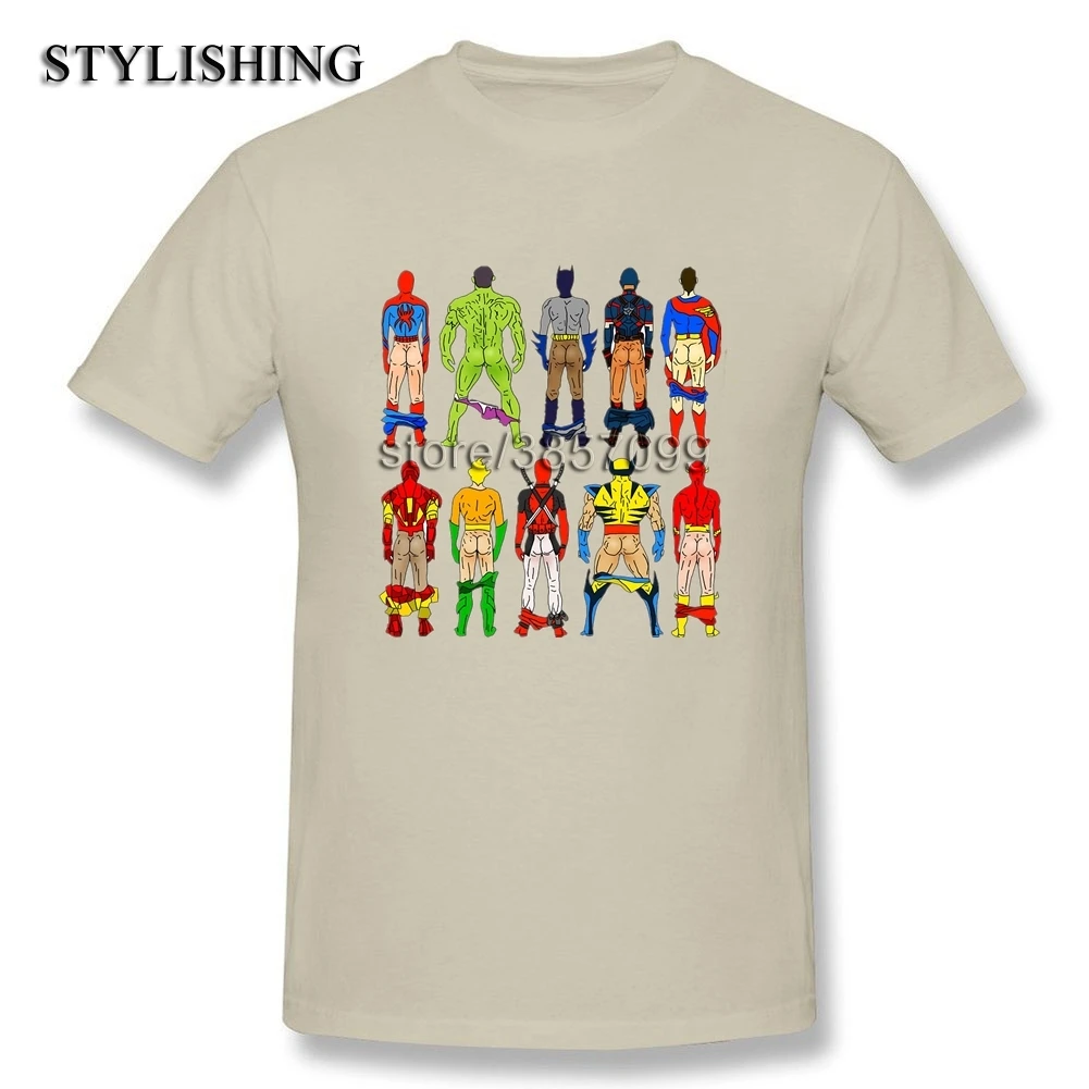 2018 Модные топы Для мужчин футболка хлопковая с круглым вырезом супергероя