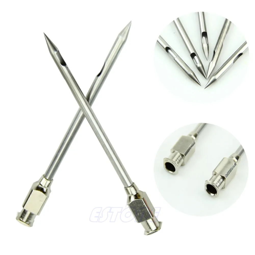 5x Stainless Steel Marinade Injector Needle For Barbecue Grill Flavor Turkey BBQ |