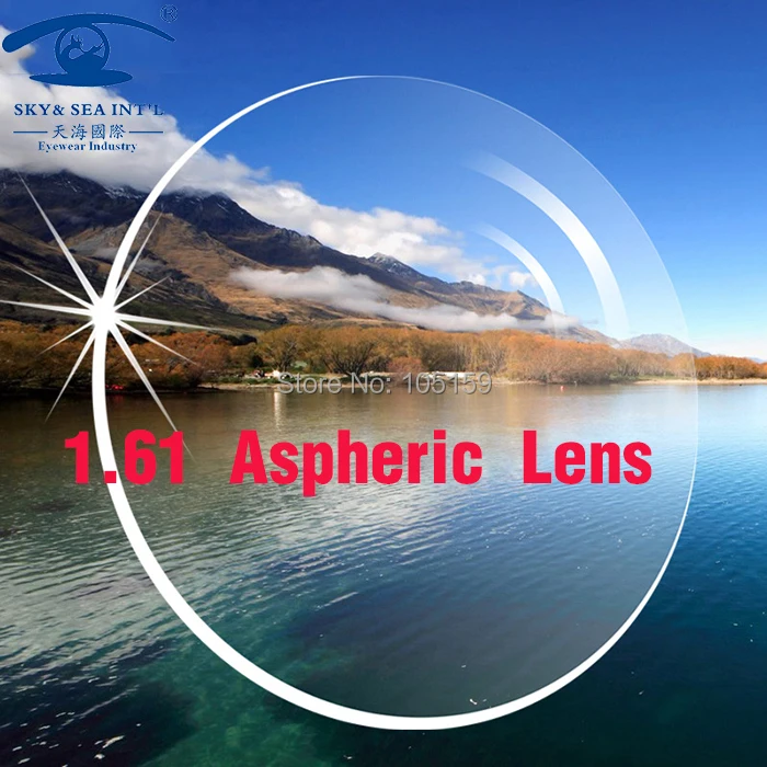 Линзы для глаз SKY & SEA OPTICA 1 61 асферические линзы CR39 Оптические очков|lense|lenses cr39cr39