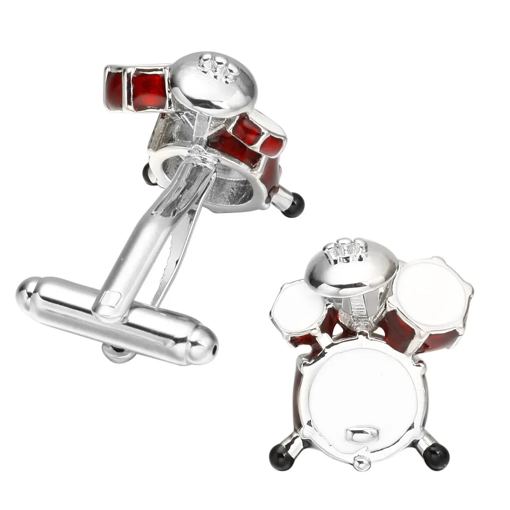 MeMolissa витрина классический барабанный дизайн с белыми и красными мужские запонки