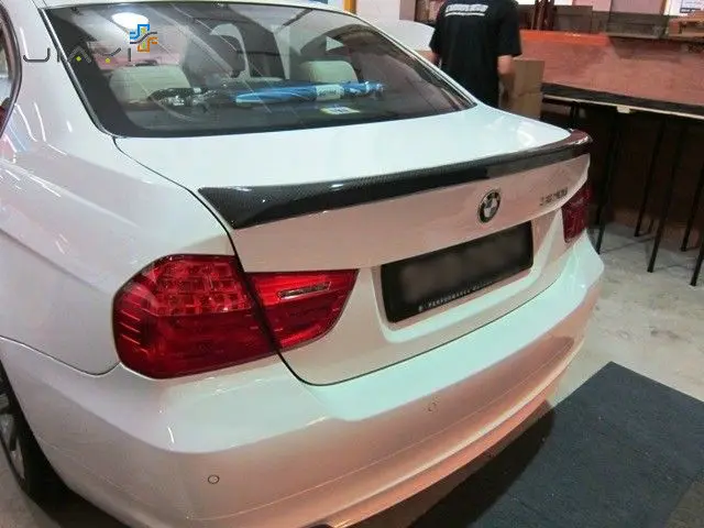 Задний спойлер багажника из настоящего углеродного волокна для BMW 3 серии E90 4D Sedan