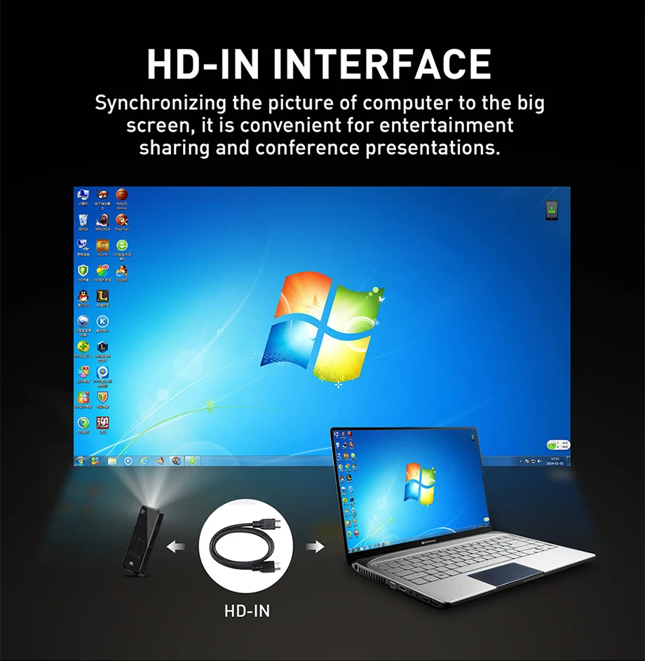 Smartldea 4K мини мобильный проектор Android 6,0, BT4.1 портативный HD проектор Beamer 5000 мАч батарея сенсорные клавиши Airplay Miracast