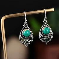 2019 new women natural charm rainbow moonstone peridot pendant earrings vintage engagement wedding party jewelry gifts