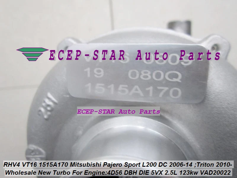 Бесплатная доставка VT16 VAD20022 1515A170 VT 16 Turbo Турбокомпрессор Для Mitsubishi L200 DI D 2007 2011 Triton