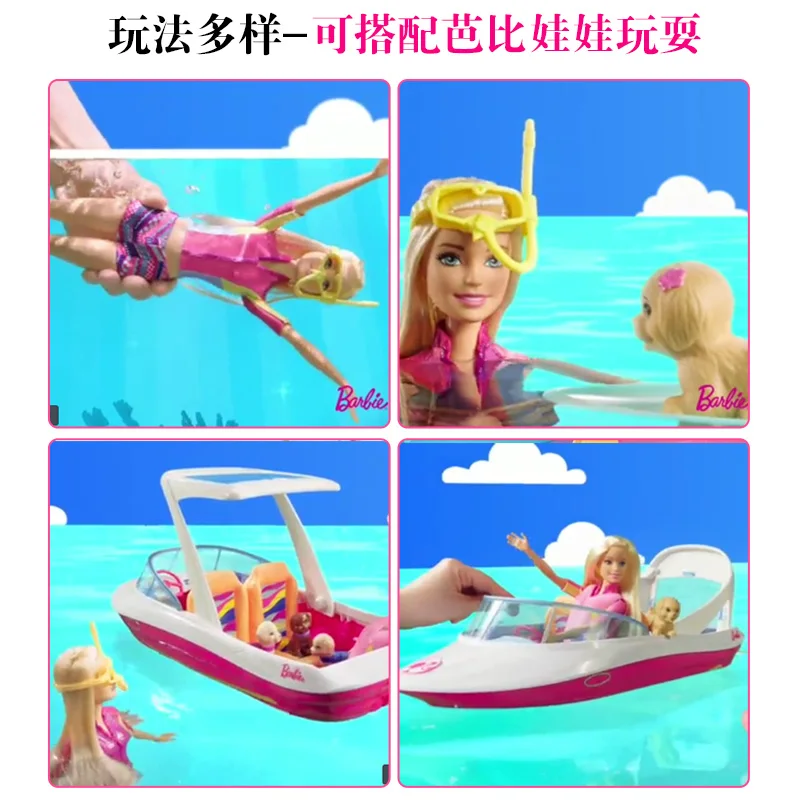 

Original Barbie Dolphin Magic Ocean View Boat Playset Toys For Girl Birthday Gift
