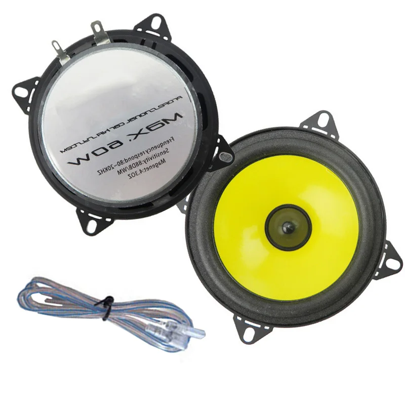 Pair of 4 inch Car Audio Speaker Full Range Stereo System car speaker Car stereo with the Streamline Appearance Pair of 4 inch Car Audio Speaker Full Range Stereo System car speaker Car stereo with the Streamline Appearance