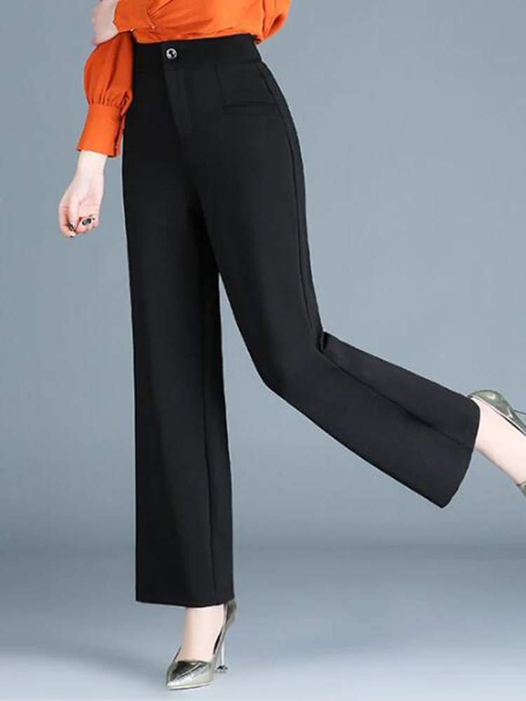 Весна 2020 Новое поступление корейские повседневные штаны с высокой талией