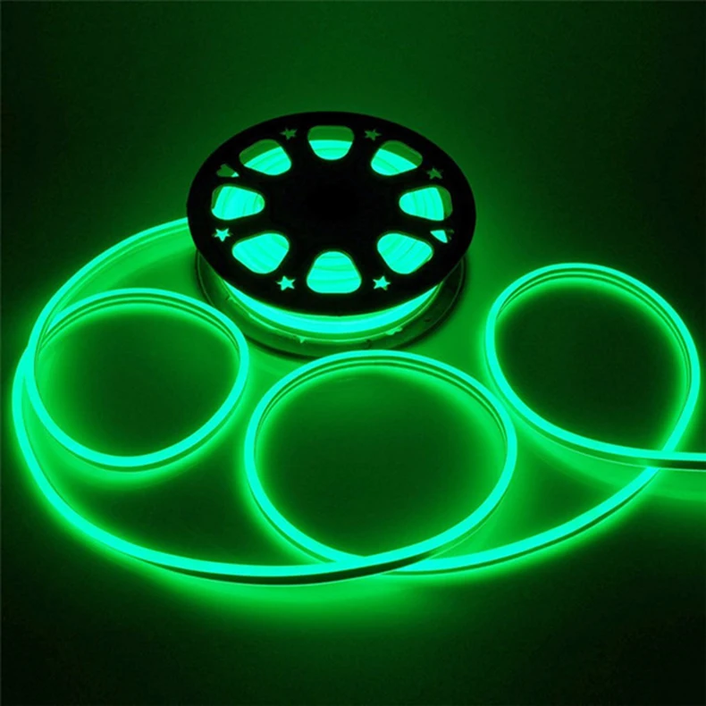 Гибкая неоновая светодиодная RGB-трубка 220 SMD/m 240-в перем. Тока в 8*16 мм | Лампы и