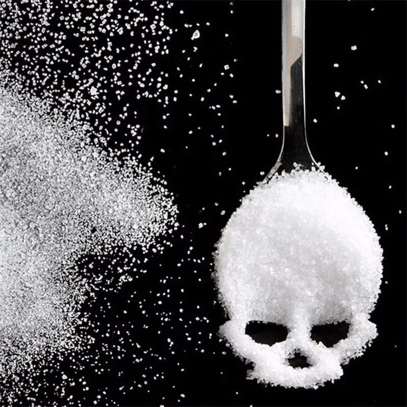 Кофейная ложка из нержавеющей стали в форме черепа сахарный крем ковш десерт для