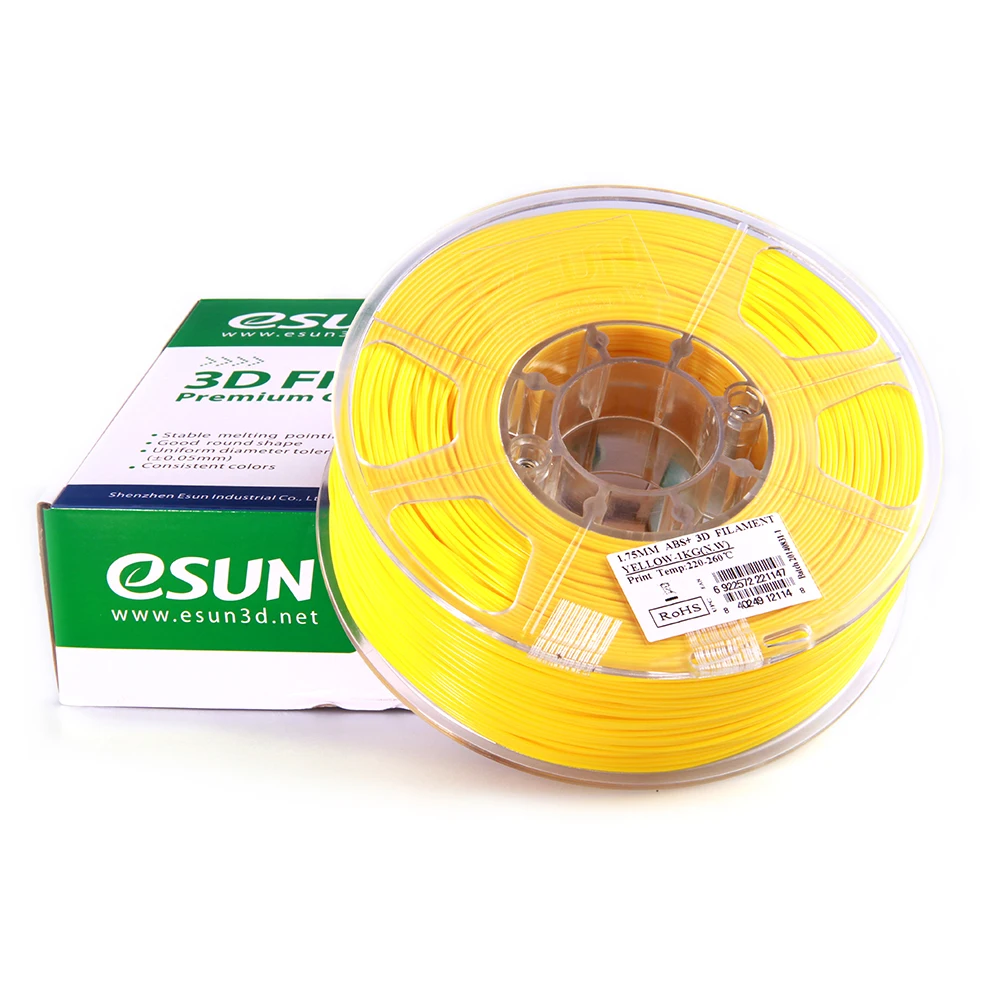 ESUN ABS+ 1,75 мм ABS 3d принтер нить 1 кг катушка 2.2lbs расходные материалы материал заправки 3d принтер материал нити