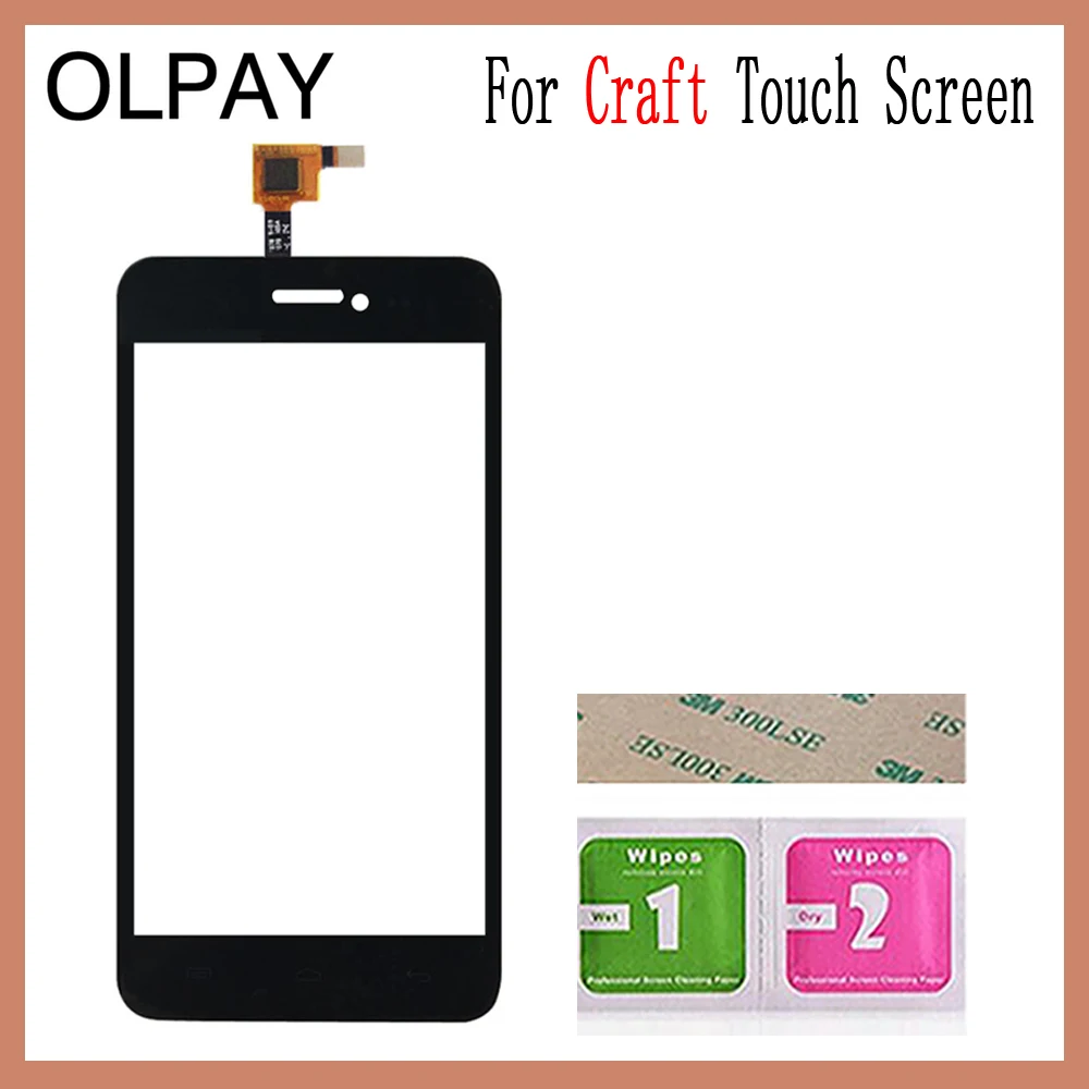 OLPAY 4,5 ''для Explay Craft сенсорный экран стекло дигитайзер панель объектив сенсор стекло Бесплатный клей и салфетки