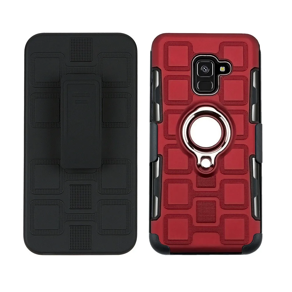 Прочный жесткий чехол для Samsung Galaxy S10e S8 S9 S10 Plus A8 A7 A9 2018 A3 A5 2017 кольцевой защитный |