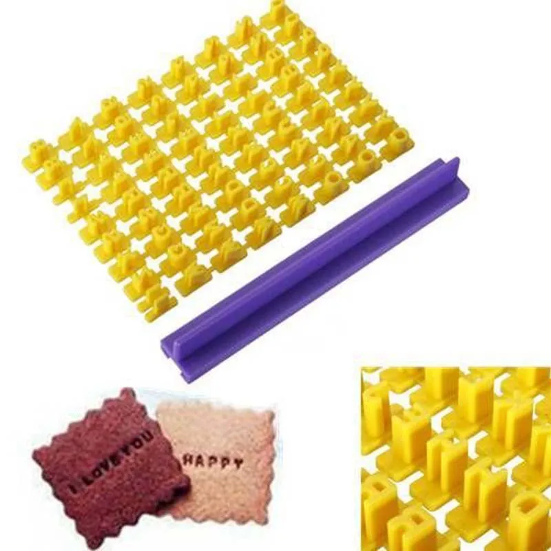 Высокое качество мыло Плесень DIY Алфавит Номер письмо печенье штамп тиснение