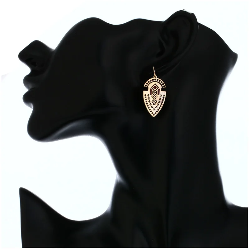 Shineland винтажные уникальные тибетские резные эмалированные bijoux модные свисающие