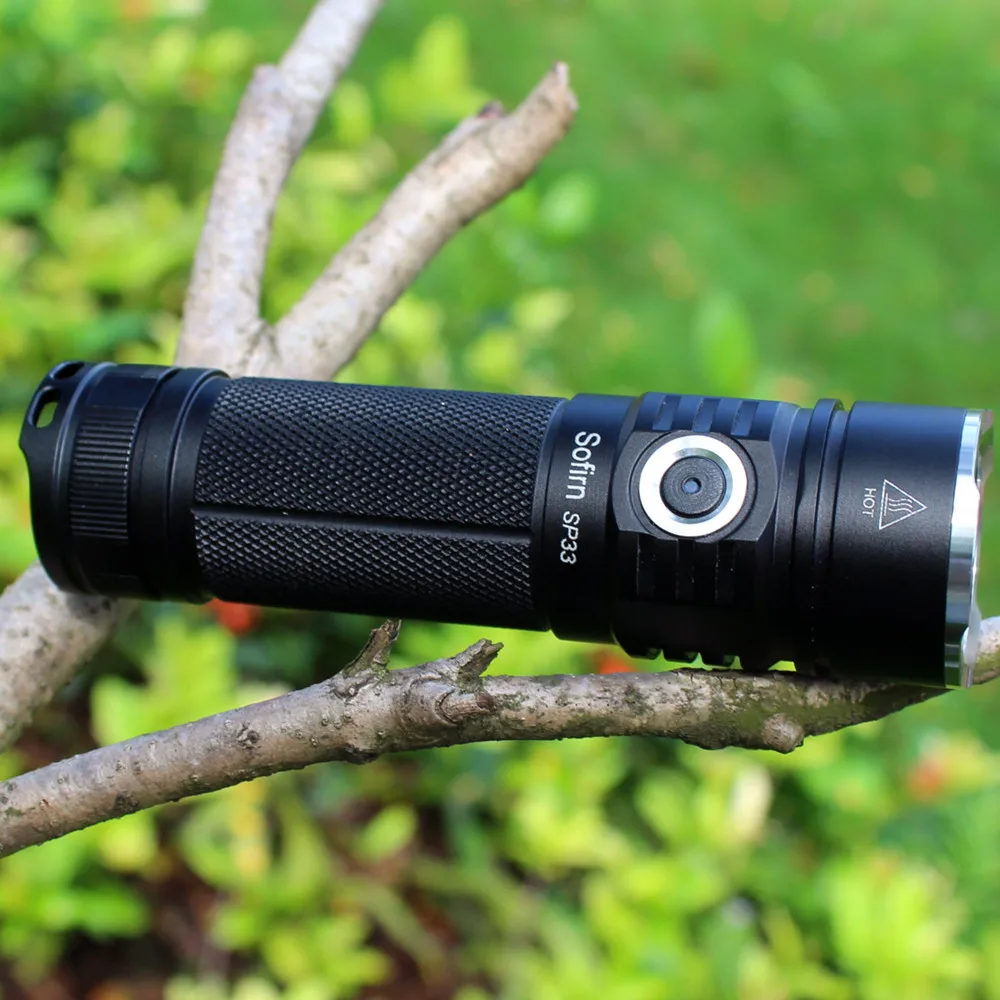 Sofirn SP33 Мощный светодиодный вспышка светильник 26650 Cree XHP50 2500lm тактический фонарь 18650 вспышка светильник 6 режимов со светодиодным индикатором светильник обновления