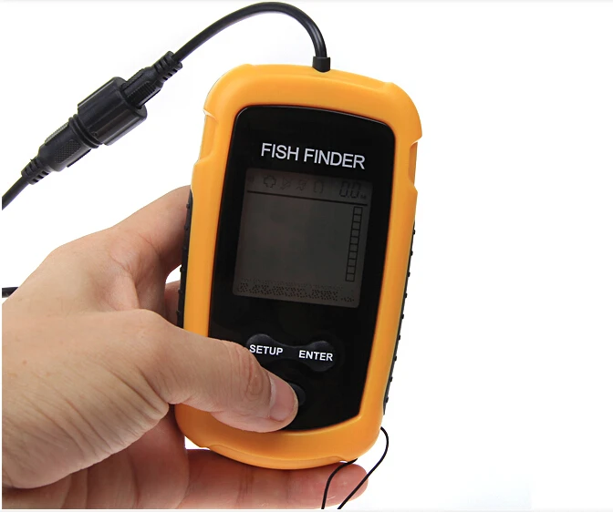 Эхолот рыболокатор водонепроницаемый портативный эхолот с сигнализацией 100 м