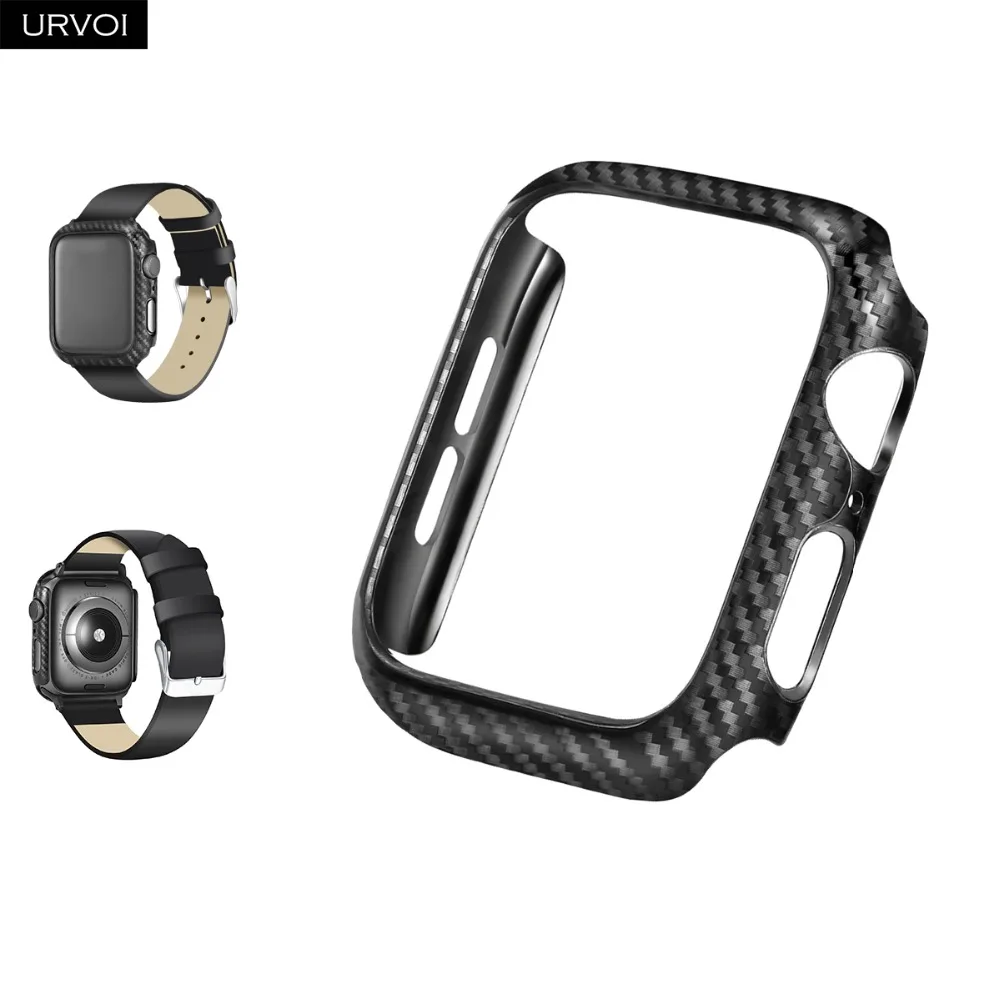 URVOI чехол для apple watch 6 SE 5 4 3 2 1 iwatch протектор пластиковый бампер печатание