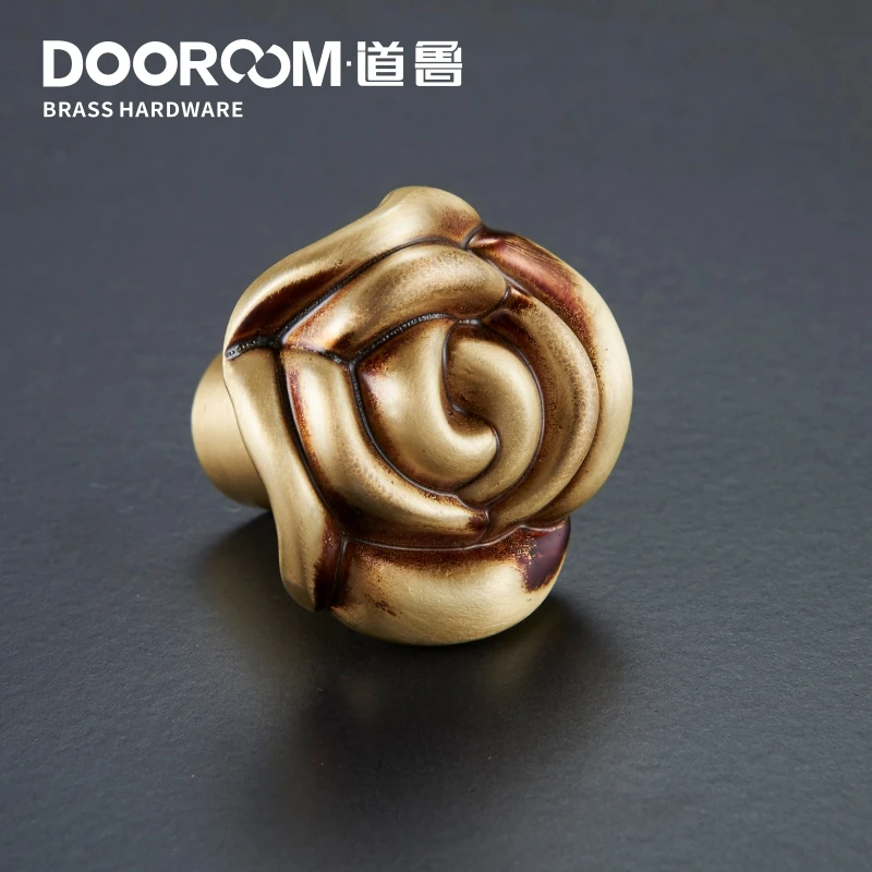 Dooroom латунные ручки мебели и шкафа комод шкаф выдвижной ящик шкафа обувной коробки тянет пасторальные европейские ручки