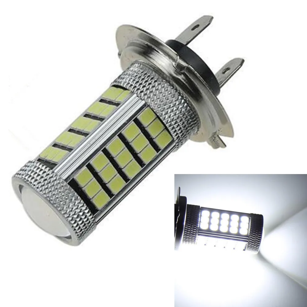 12 В H7 2835 63 SMD СВЕТОДИОДНЫЙ 6000K PX26D автомобильный проектор противотуманный
