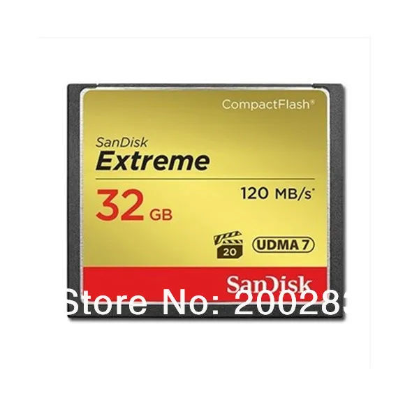 2014 новый оптовая продажа SanDisk экстрим CompactFlash карты памяти высокой скорости 800 X 120