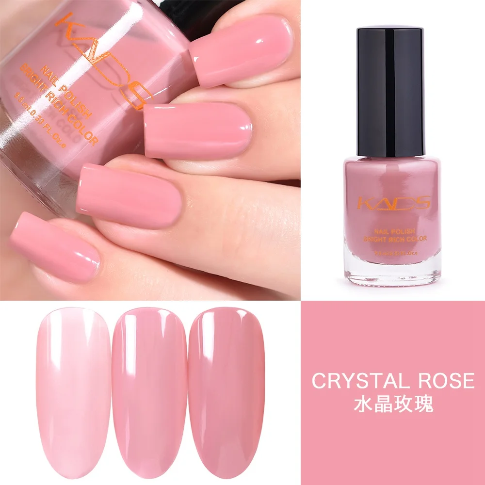 Crystal Rose KADS 9,5 мл полупрозрачный Желейный лак для ногтей Vernis Полупостоянный УФ-лак для ногтей Маникюрный цветной конфетный лак - Цвет: Crystal Rose