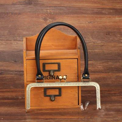 Женская рама для кошелька сделай сам 24 см металлическая застежка сумки с черной