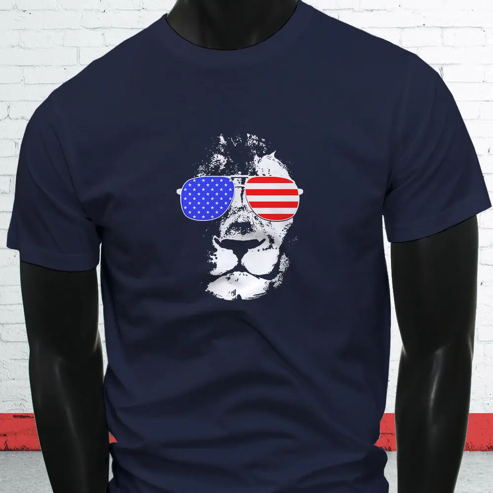 

American Lion Independence Fourth of July Top Day Mens Cool Cotton T-Shirt Short Sleeve