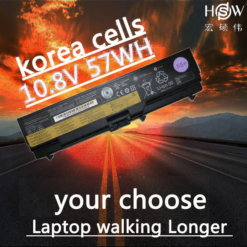 Аккумулятор HSW для ноутбука 10 8 В 57WH Lenovo ThinkPad E40 L512 T410 E50 E420 L520 E425 SL410 T420 E520 T510